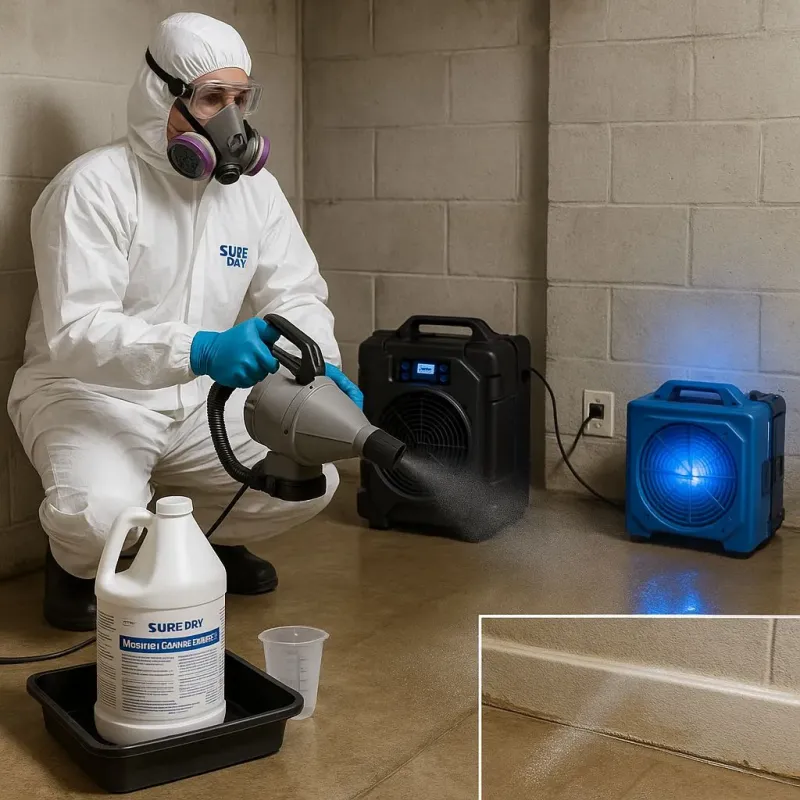 Sanitization and Odor Removal process in Terra Mar, FL